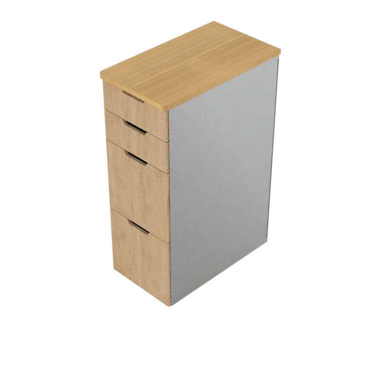 DIY Kit: 4 Drawer Cabinet