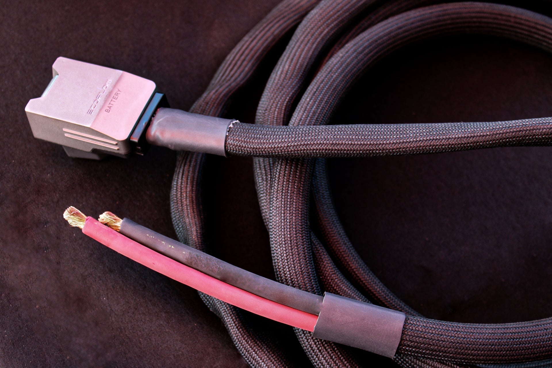 48-Volt Air Conditioner Cable for EcoFlow Power Kits (4-Post to Bare Wire, 20 Foot)