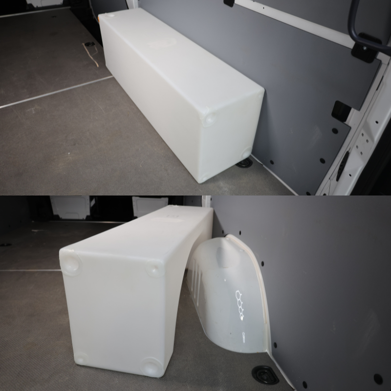 NW Conversions 20 Gallon Wheel Well Water Tank - Centered (SP-C-20)