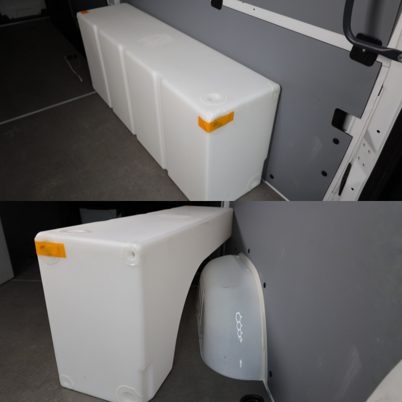 NW Conversions 33 Gallon Wheel Well Water Tank - Right (SP-R-33)